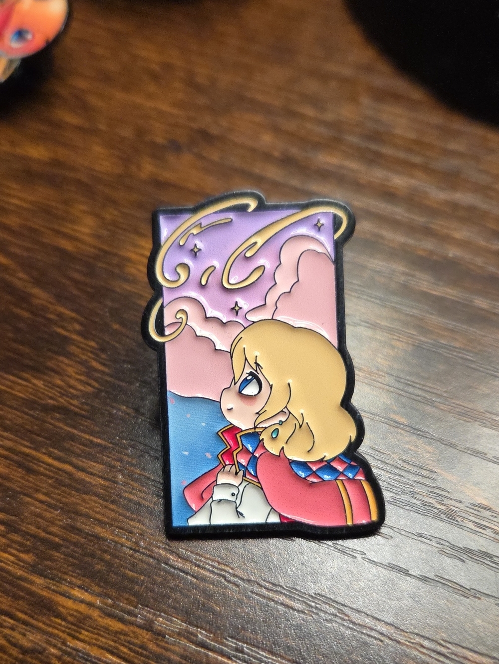 Enamel Howl Stargaze Pin — Pink, Purple & Blue